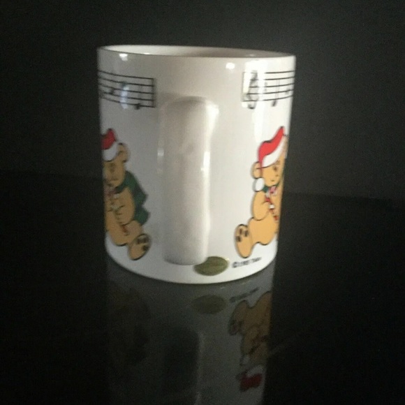 Vintage 1985 Telco Musical Its A Small World Mug 80s Christmas Bears Cup WORKS - Picture 7 of 10